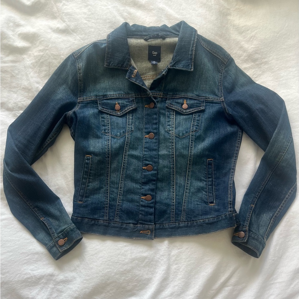 GAP Women's Dark Blue Jean Jacket